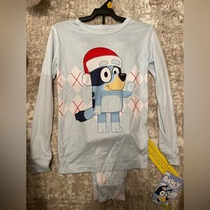 Bluey Kids Pajama Set - Light Blue size 10-NWT